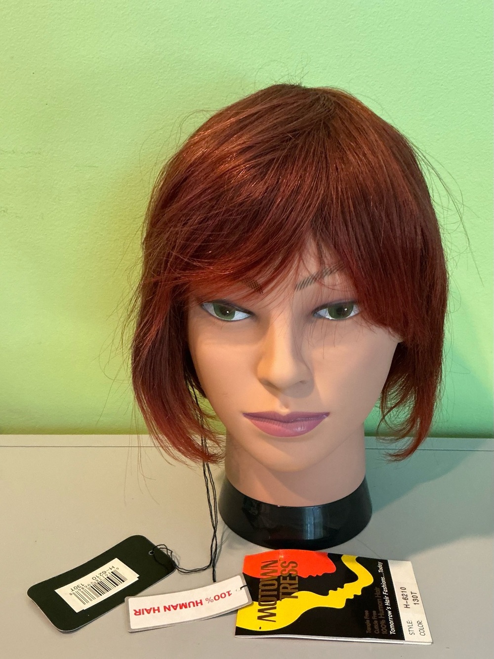 NIP Motown Tress 100% Human Hair Color 130T Copper Red Wig
